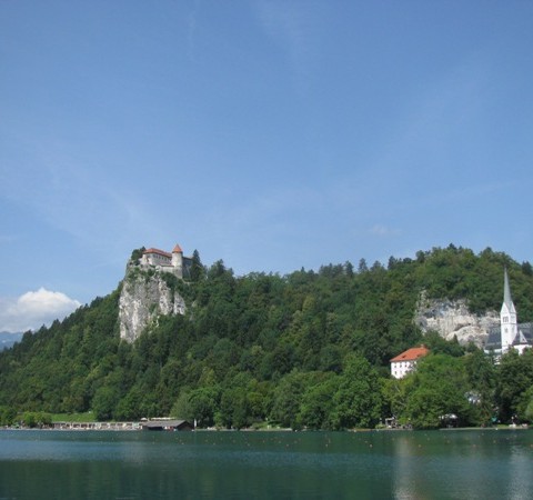 Bled castle lake
